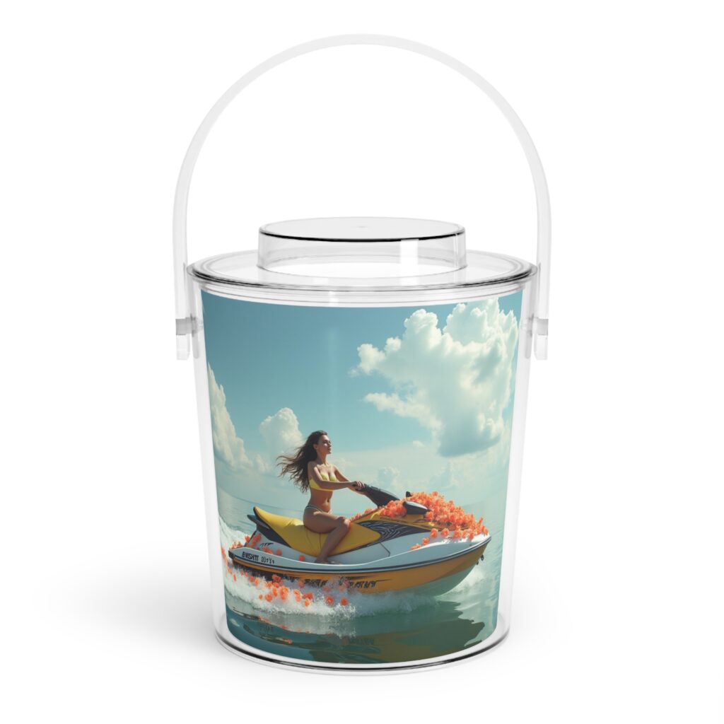 "Maldives" - Ice Bucket with Tongs