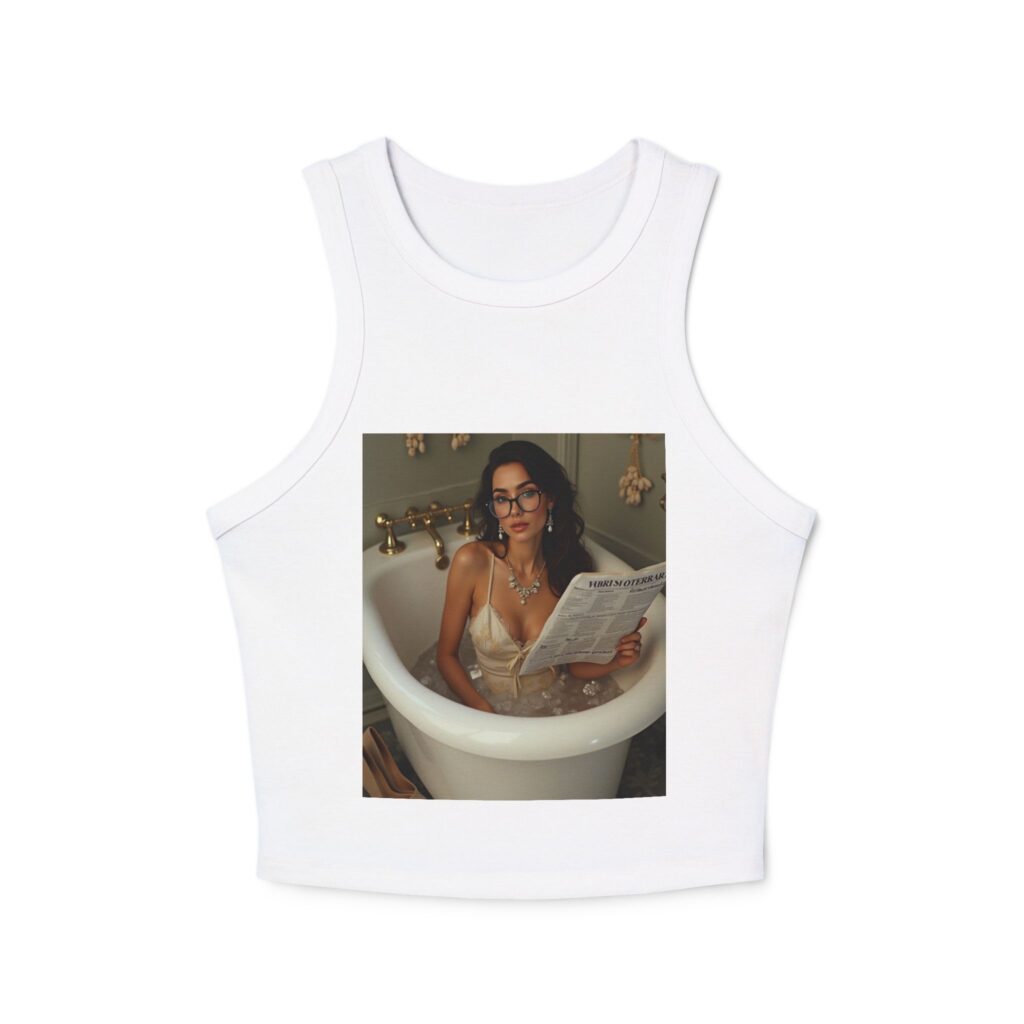 "Time Made Timeless" - Women's Micro Rib Racer Tank Top