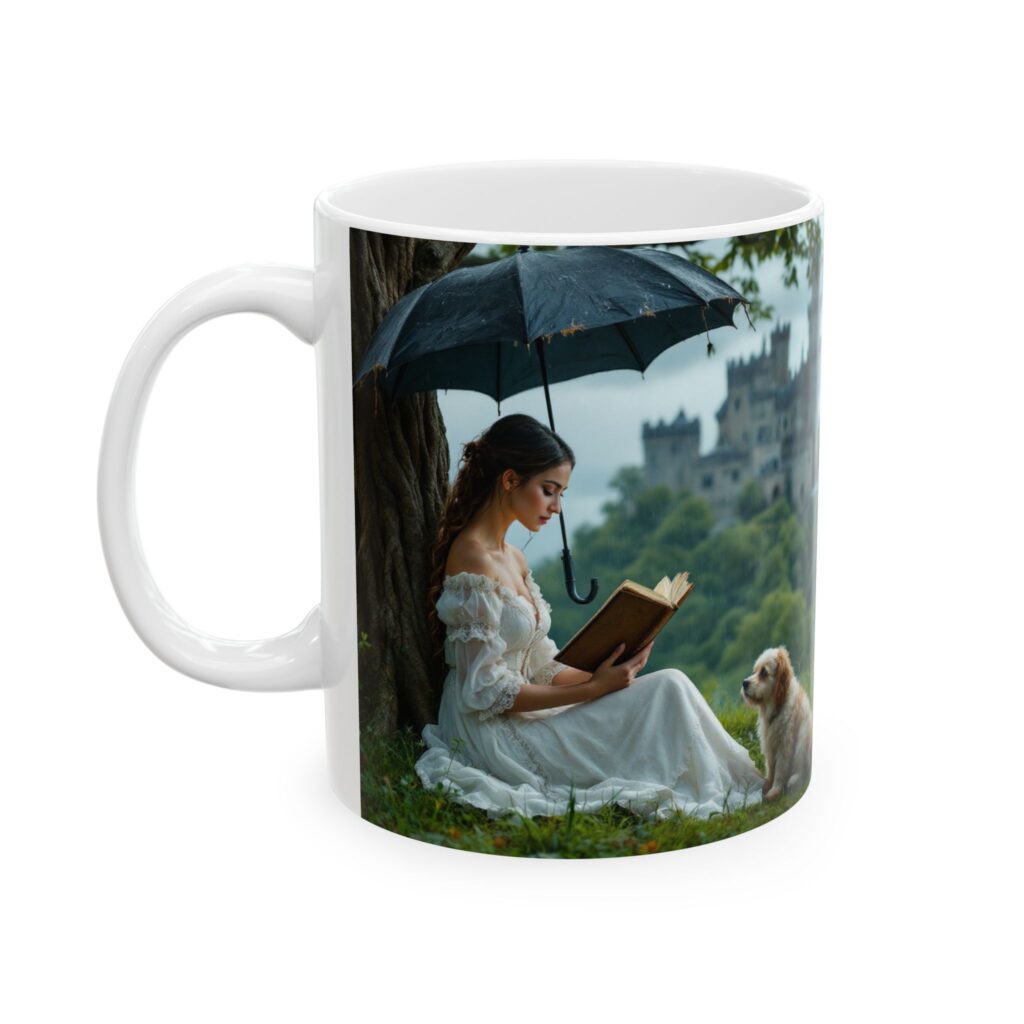 "Rainy Reads" - Ceramic Mug, (11oz, 15oz)