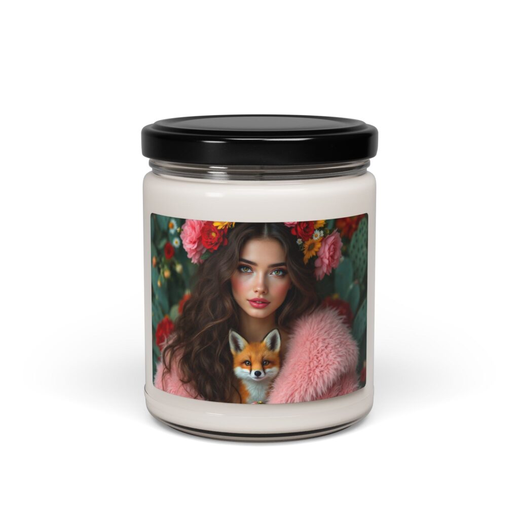 "Flower Fox" - Soy Candle, 9oz